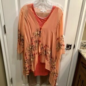 Peter Lai Long Sleeve Outfit With Matching Pants. Basically New.